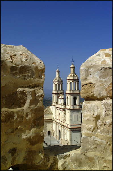 View of the Iglesia de la Encarnation from the Castle walls.