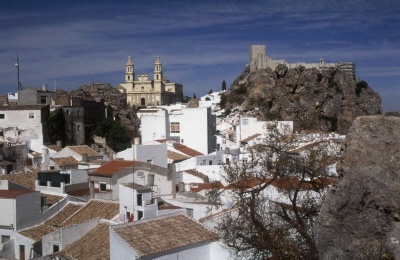 View of the Arabic Castle and Church of the Encarnation.