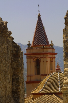 The beautiful church in Zahara de la Sierra