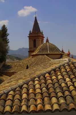Ancient roof tops of Zahara de la Sierra