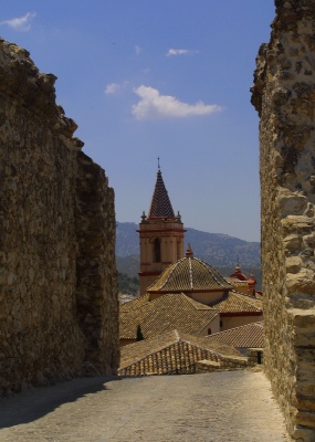 View of church rooftops - Zahara de la Sierra