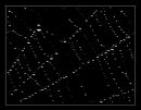 "Beads of dew on a web"