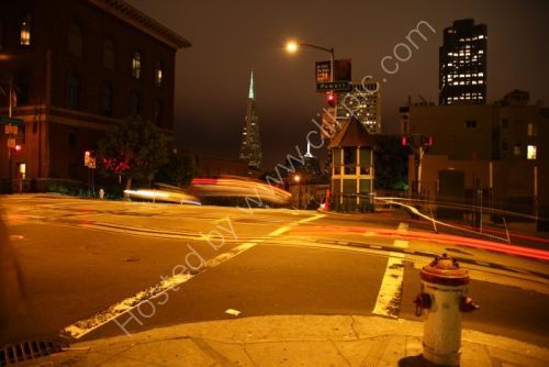 Streets of San francisco @ night.