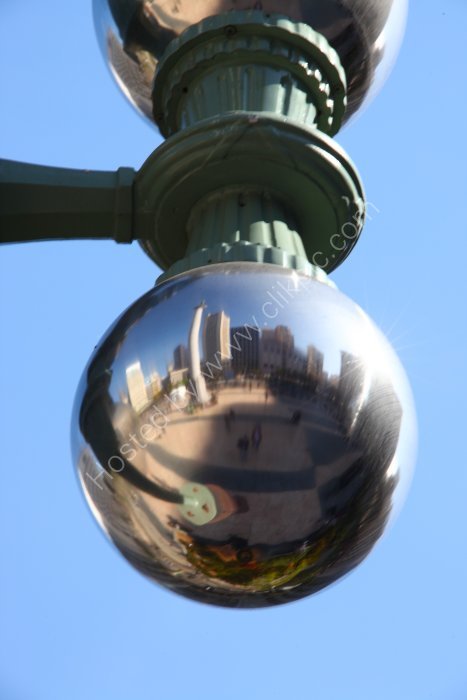 Reflection of Union Square, San Francisco.