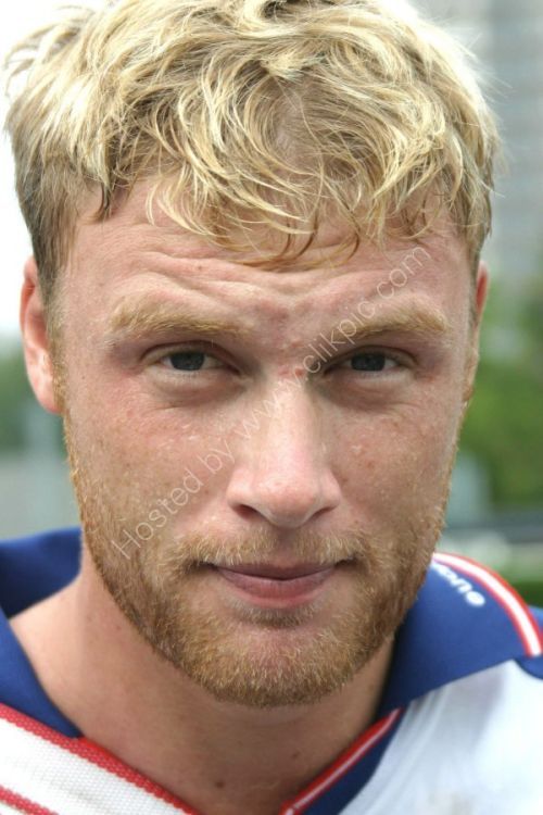 Andrew Flintoff at Edgbaston in Birmingham.