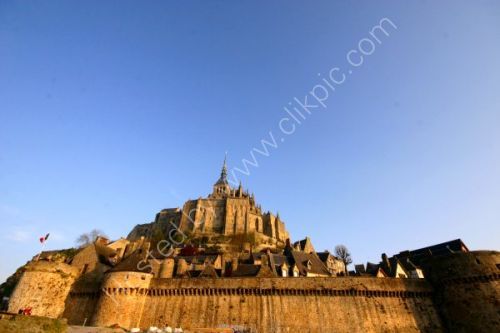 Early morning at Mont St, Michel.