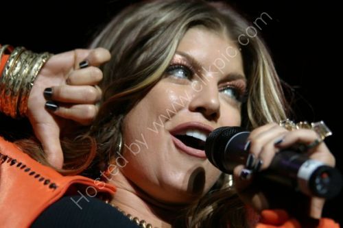 Fergie of the Black eyed peas in concert at the NIA in Birmingham.
