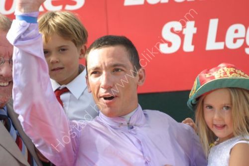 Frankie Dettori & kids after winning the 2006 St. Leger on Sixties Icon @ York.