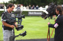 Goodwood Cup winner Illustrious Blue gives a TV interview @ Glorious Goodwood.