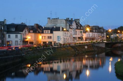 Early morning by the River Blavet in Pontivy, Brittany.