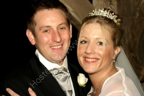 Happy couple at a wedding in worcester