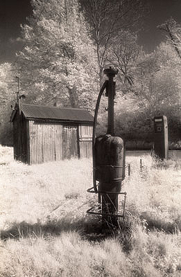 Fuel Pumps and Shed Talybont