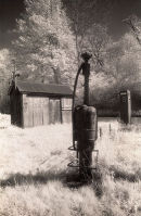 Fuel Pumps and Shed Talybont