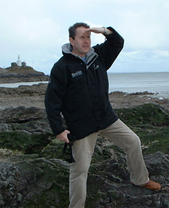 Hywel looking for some good light at Mumbles