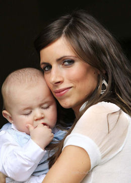 Baby Leo and mum Christina