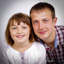 Bridie and Rob in the studio