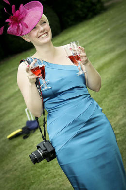 A sparkling wedding  shot