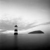 Penmon light with Puffin Island.