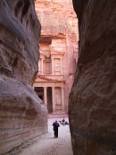 Al-Khaznet al-Faraoun (Treasury of the Pharaoh) viewed from As-Siq, Petra