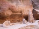 Remains of Camel & Soldier carved into As-Siq Gorge, Petra