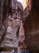 Looking through As-Siq Gorge, Petra