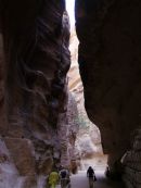 Looking through As-Siq Gorge, Petra