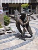 Bronze Sculpture, Market, Malaga, Spain