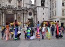Dancers on Stilts, Cathedral Square, Havana