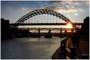 TheTyne Bridges at sunset