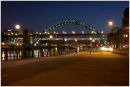 The Tyne Bridges at night
