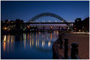 The Tyne Bridges after sunset