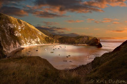Lulworth-Cove-Sunset