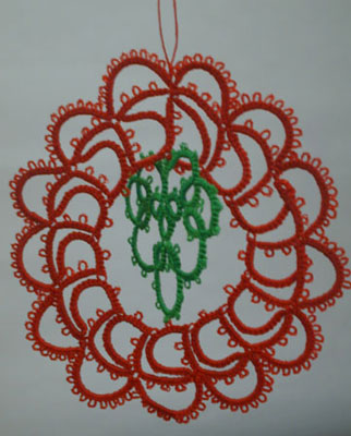 AC38-3D Tatted Christmas Tree Decoration