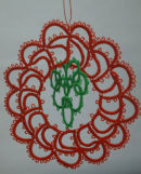 AC38-3D Tatted Christmas Tree Decoration