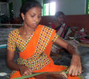 Annapurna weaving in Bethany Leprosy Colony
