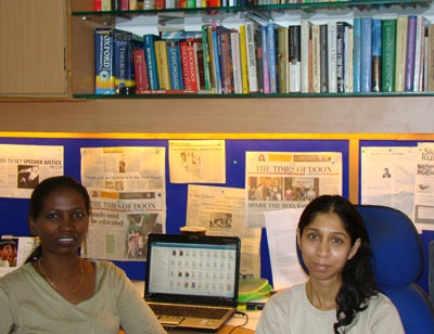 T. Mary Rani (L) and Aparna Massey