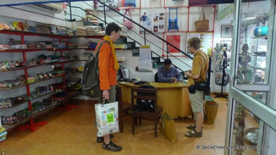 Tomas and Vasek from Czech Society for Fair Trade in MESH shop in Delhi