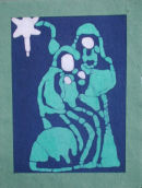 RTU 123/17B Batik Christmas Card