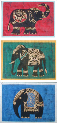 SJM20 Silk Batik Greeting Cards.