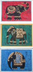 SJM20 Silk Batik Greeting Cards.