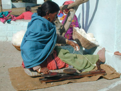 Spinning in the winter sunshine