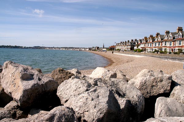weymouth beach from Preston end