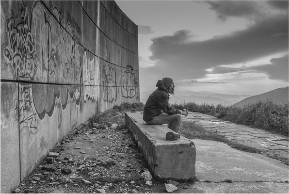 Second Mono Prints: Contemplation by Peter Paisley