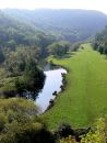 View from Monsal viaduct, River Wye Valley, Peak District, Derbyshire