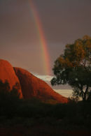 Rainbow over Kata Tjuta