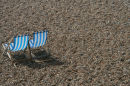 Deckchairs on Brighton beach