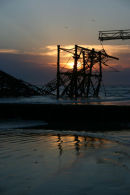 Sunset behind West Pier, Brighton