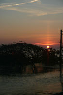 Sunset behind West Pier, Brighton