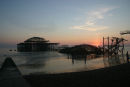 Sunset behind West Pier, Brighton