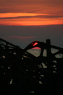 Sunset behind West Pier, Brighton